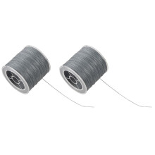 2pcs 500M 50LB Colorful 4 Strands Multifilament PE Braid Fishing  (Grey)