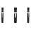 3 Pcs Black Aluminum Alloy Chalk Keeper Holder (Black) 1