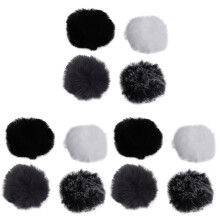 3X Uniwersalny Mikrofon Krawatowy Futrzana Szyba Przednia Szyba Przednia Szyba WiatróWka MięKka dla Lapel Lavalier Mic 5Mm