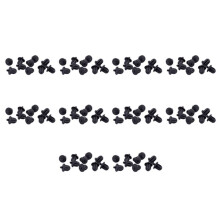 100X Black Rubber 6.35mm Audio Jack PC DVD Microphone Socket Dust Cover