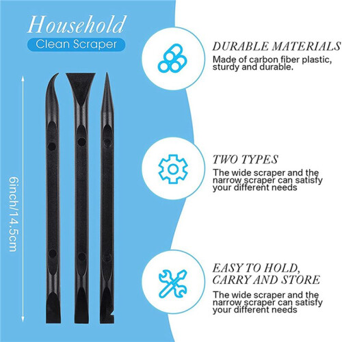 27 Pcs Plastic Scraper Tool Scratch Free Plastic Scraper Cleaning Pen Shaped Scraper Tool Multipurpose Label Scraper 2