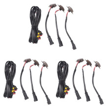 9 Pièces Séries Externe Ambre LED Lumières Décoration, LED Feux de Grille Avant pour 2004-2019 F150 Raptor F250 Grille de Feux En Marche