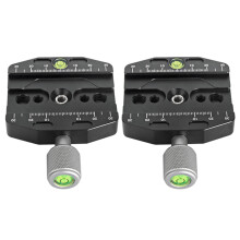 2X BEXIN QR-70N Clamp Quick Release Plate for Arca SWISS Tripod