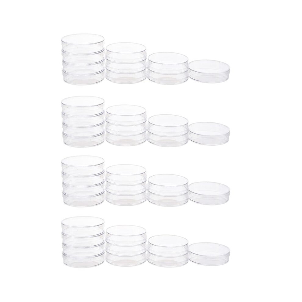40Pcs Sterile Petri Dishes With Lids For Lab Plate Bacterial Yeast 55Mm X 15Mm 6031077468732