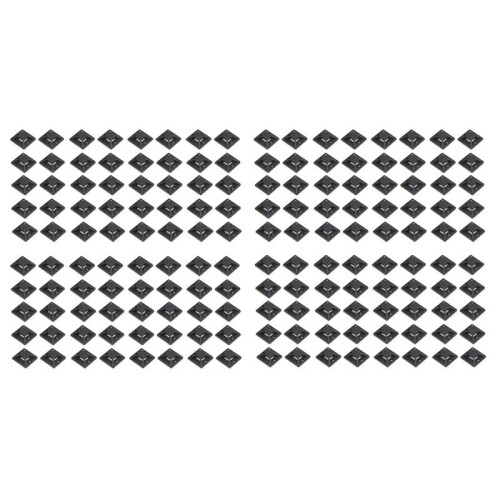 400 Supporto per Base Autoadesiva per Supporto per Fascette per Cavi 20 x 20 x 6mm