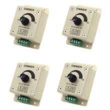 4X  12V-24V LED Dimmer Controller Adjust Single Color for 5050 3528 LED Strip