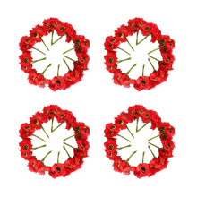 High Papaveri di Seta di Qualità Camellia 5cm 240PZ / Lot Fiori Artificiali Papavero di Cereale Fatto A Mano Piccola Decorazione di Cerimonia Nuziale
