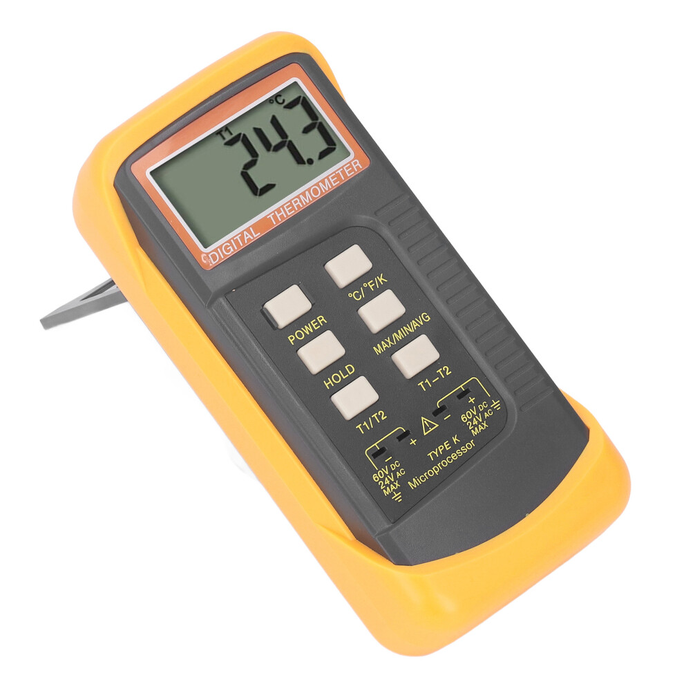 Precision K Type Thermometer Dual Input Meter 7293282454644