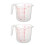 2X 1000Ml Measuring Cup Baking Tool Kitchen Tool High Quality Plastic Measuring Cup Tool Cup with Scale 1