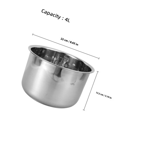 Rice Cooker Liner Inre Kärl I Rostfritt Stål För Ris 1