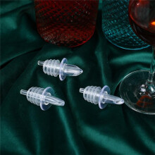 100 Packs Liquor Bottle Pourers Flow Pourers Plastic Spouts Black Bottle Pourers for Bars Clubs Pubs Restaurants