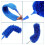 10 PCS Microfiber Cobweb Duster with Extension Pole , Washable Dusters for Ceiling Fan Bendable Feathers Duster 6