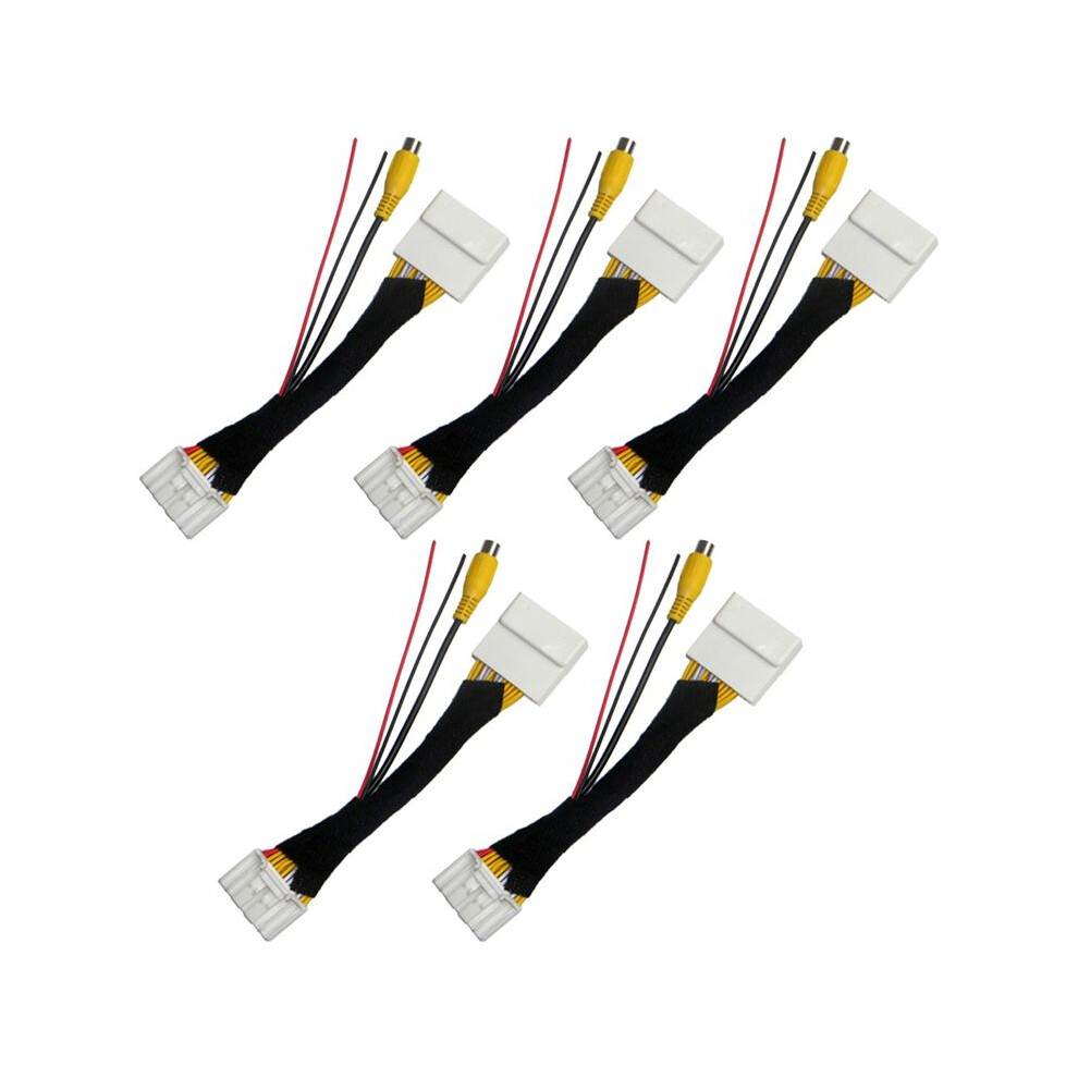5X 28 Pin Car Rca Video Reverse Camera Convert Cable Adapter For 2 3 6 Cx-5 Demio Axela Roadster Mx-5 Miata 4713075863888
