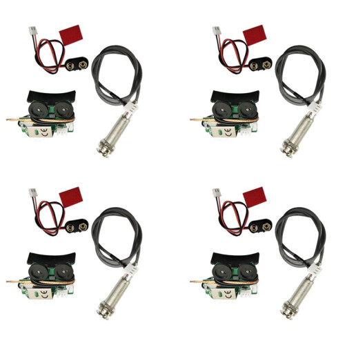 4X Under Saddle Piezo Pickup Onboard Preamp System for Acoustic Guitar