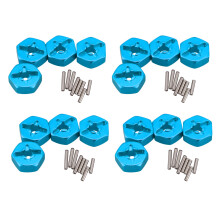 16x Aluminum Alloy 12mm Combiner Wheel Hub Hex Adapter Upgrades for 144001 1/14 RC Car Spare Parts,