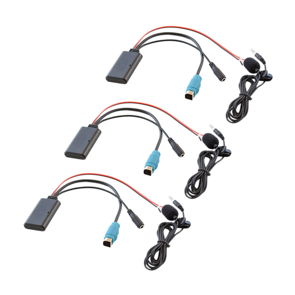 3X Car Radio Kce-237B Full Speed Aux Input Replacement 3.5Mm Audio Mp3 5.0 Microphone Adapter For 4712572542623