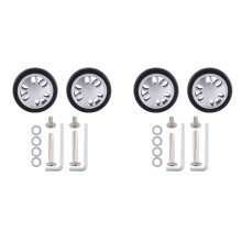 M6 50mmX12mm Luggage Suitcase Replacement Wheels Wear Resistant PU Caster Deluxe Repair Tool 2 Pair