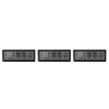 3X Grote Digitale Countdown-Dagentimerklok - 999 Dagen Countdown-Kloktimer voor Afstudeerlabkeuken (Zwart)