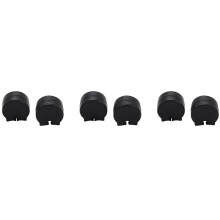 6X Rubber Clarinet Black Resilient Thumb Rest Saver Cushion Pad Finger Protector Comfortable for Clarinet