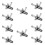 10Pcs Universal Motorcycle Right Angle Inline Fuel Filter 1/4 Inch 6mm Hose Lines for 1