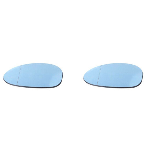 2X Left Driver Side  Wing Door Mirror Rearview Mirror Glass Heated for  1 3 Series E81 E87 E82 E46 E90 E92 Z4 E85