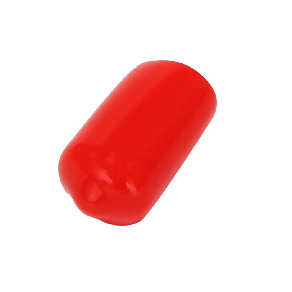 200Pcs Rubber End Caps 9.5Mm Id Pvc Round Tube Bolt Cap Cover Screw Thread Protectors Red 6034124968452