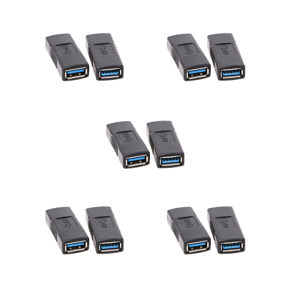 10Pcs Usb 3.0 Type A Female To Female Adapter Coupler Gender Changer Connector 6033556479963