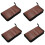 4X 80-Discs Portable Leather Storage Bag Zippered Storage Case for CD DVD Hard Disk Album - Brown 1