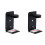 2X Reading Wall Light with USB Port Charging  Rack Bedside Lamp with  -Black 1