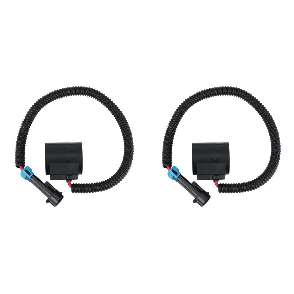 2X Engine Solenoid Valve 6309311 Coil /Connector For Loaders, 12V 6671025 Black 4713617335484
