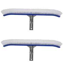 2X Manche en Aluminium de Nettoyage de Piscine de Brosse de Mur de Piscine en Plein Air de 18 Pouces