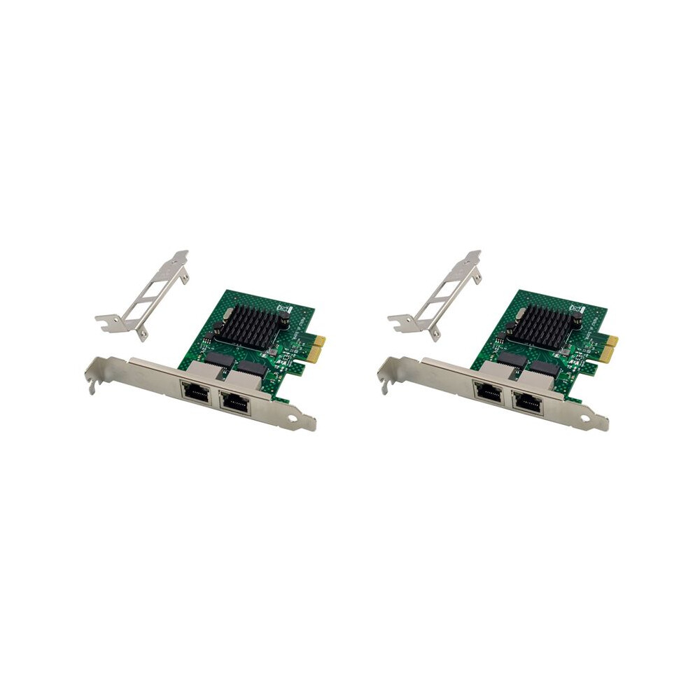 2X Bcm5720 Pcie X1 Gigabit Ethernet Network Card Dual Port Server Network Adapter Card Compatible With Wol Pxe Vlan 6033972702713