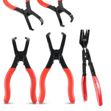 Body Clip Pliers Set, 30 Degree and 80 Degree Push Pin Pliers,Panel Clip Removal Plier, Automobile Upholstery Trim Clip