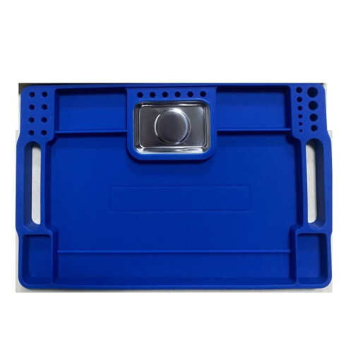 Silicone Tool Holder Tray Silicone Tool Holder Multi-Purpose Mat Repair Storage Segmented Mechanics Storage