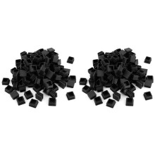 400Pcs 1 Inch Square Tube End Cap Plastic Plugs Tube End Caps Post Pipe Cap Cover Tubing Insert Chair Glide Plugs