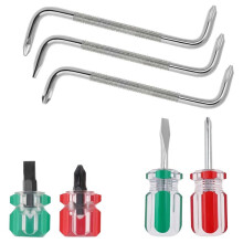Jeu de 7 Tournevis Coudés, Tournevis à Angle Droit, Tournevis à Fente, Tournevis de Type Z
