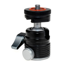 Stativhuvud med Minikulhuvud med Universella 1/4-Tums SkruvfäSten för DSLR-Kameror Blixtstativ Monopod Fill Light