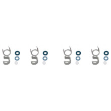 4X Kit de VedaçãO Do Injetor de Combustível de 4 Cilindros SubstituiçãO Do Kit de Reparo Do Anel de VedaçãO para Para- A6 para