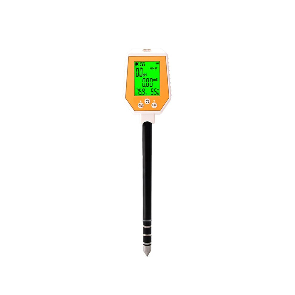 6-In-1 Soil Tester Ph/Ec/Moisture/Sunlight/Air Humidity/Temp High Accuracy Conductivity Ph Meter For Gardening Farming 6032664196175