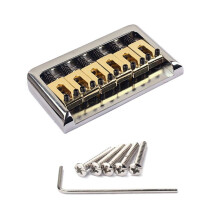 2X 6-Saitige Hardtail-SattelbrüCke mit SchraubenschlüSsel und Schrauben für  Stratocaster Strat E-Gitarren-Ersatzteile