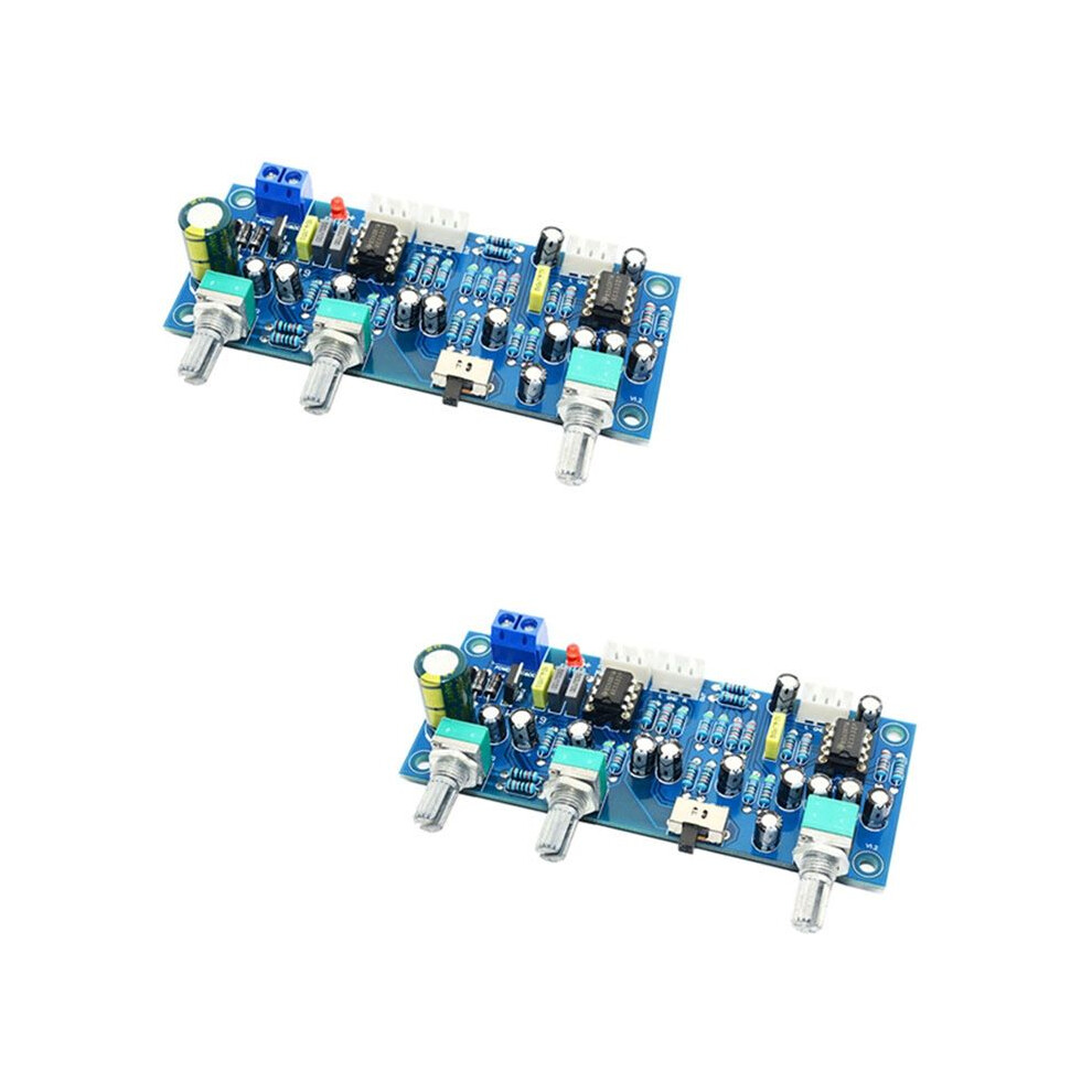 2X 2.1 Channel Subwoofer Preamp Board Amplifier Board Low Pass Filter Bass Preamplifier(Finished Product) 4711262782158