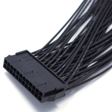 4X ATX 24Pin 1 to 2 Port Power Supply Extension Cable PSU Male to Female Splitter 24PIN Extension Cable