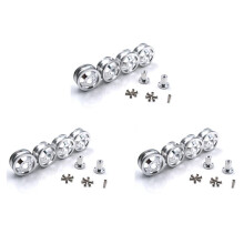 12x Cerchio per Mozzo Ruota Antiurto Con Upgrade Nel Metallo per Camion RC B1 B16 B24 B36 C14 C24 1/16 WPL
