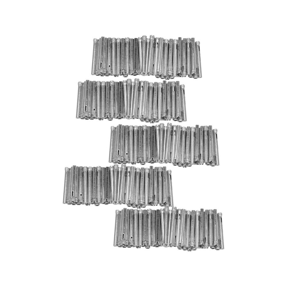 250Pcs Diamond Coated Drill Bit Set 6Mm Diamond Tipped Hole Saw For Tile, Glass, Ceramics, Porcelain, Marble 6032519327518