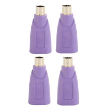 4X PS2 to USB Connector, Computer Mouse and Keyboard Adapter, Mouse and Keyboard Converter