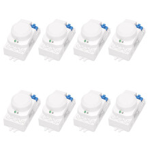 8X 5.8GHz System LED Microwave 360 Degree Motion Sensor Light Body Motion Detector