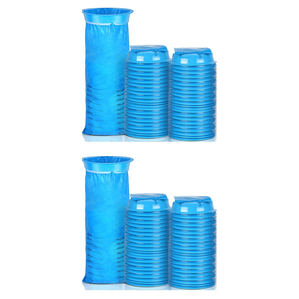 90Pcs 1000Ml Vomit Bags Motion Sickness Bags  Emesis Bags Disposable Rod Bags for Car Jute Bag Travel