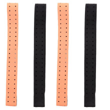 4-Delige Verstelbare en Ademende Vervangende Armband Zachte Band voor Hartslagmeter - Wahoo (Zwart + Oranje)