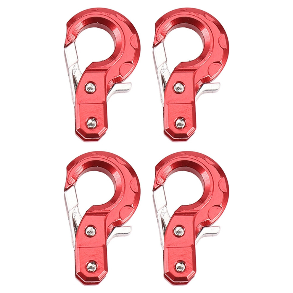 4X Rc Crawler Accessories With Trailer Hook For 1/10 Axial Scx10 90046 Cc01 Rc4wd D90 D110 Tf2 Trx4,Red 6031342710214
