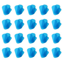 60 Piezas Almohadillas de Gel para Entrenador de Cadera Reemplazo de Almohadilla de Gel de ABS para EMS Hoja de Gel de Reemplazo de ABS para